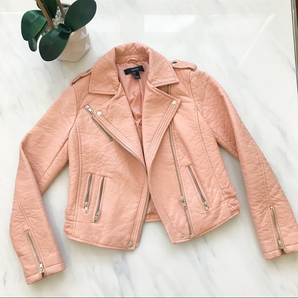 Faux Leather Jacket Forever21